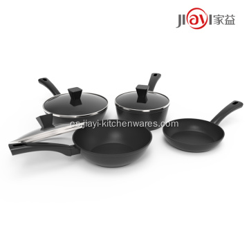 Juegos de utensilios de cocina antiadherentes de aluminio